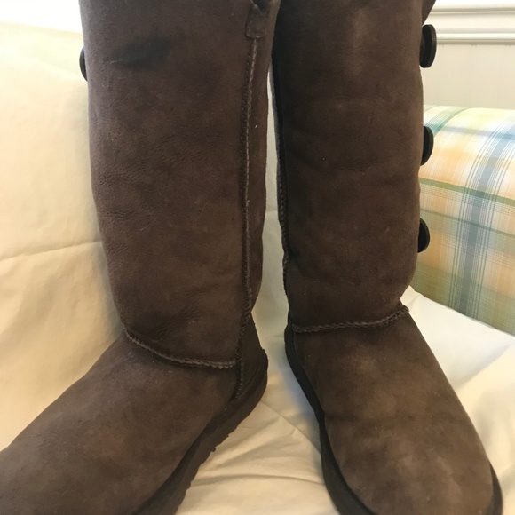 UGG Triplet Bailey Button boots -- brown size 8 - Picture 2 of 7